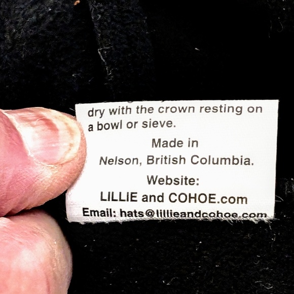 Lillie and Cohoe "Cloudburst Stormy" Classic Topper Hat – Water-Resistant – Size - Picture 4 of 5